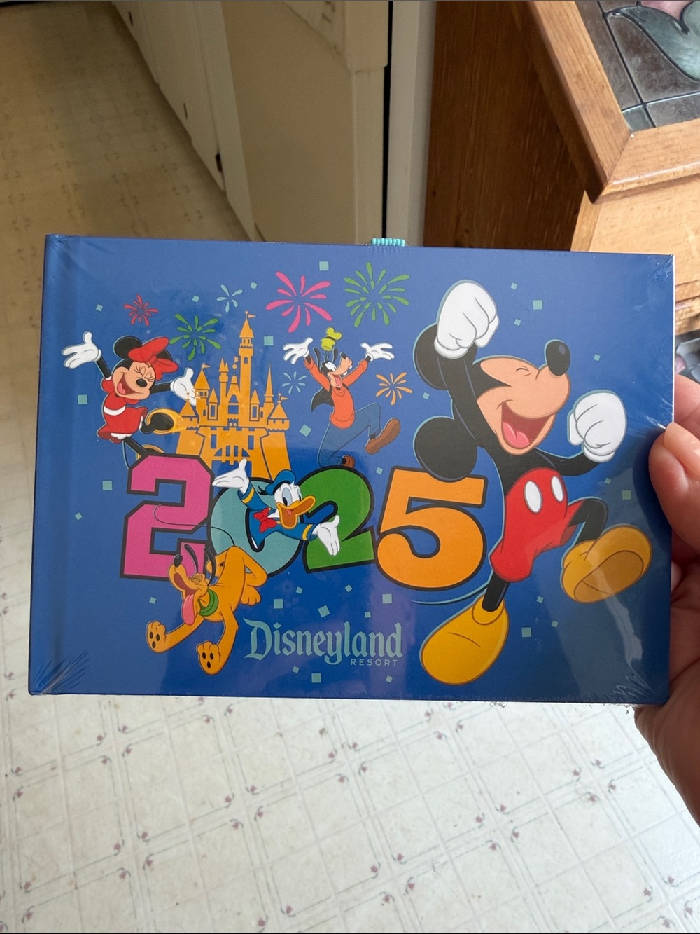 Disneyland Resort 2025 Mickey & Friends Hardcover Autograph Book - Blue